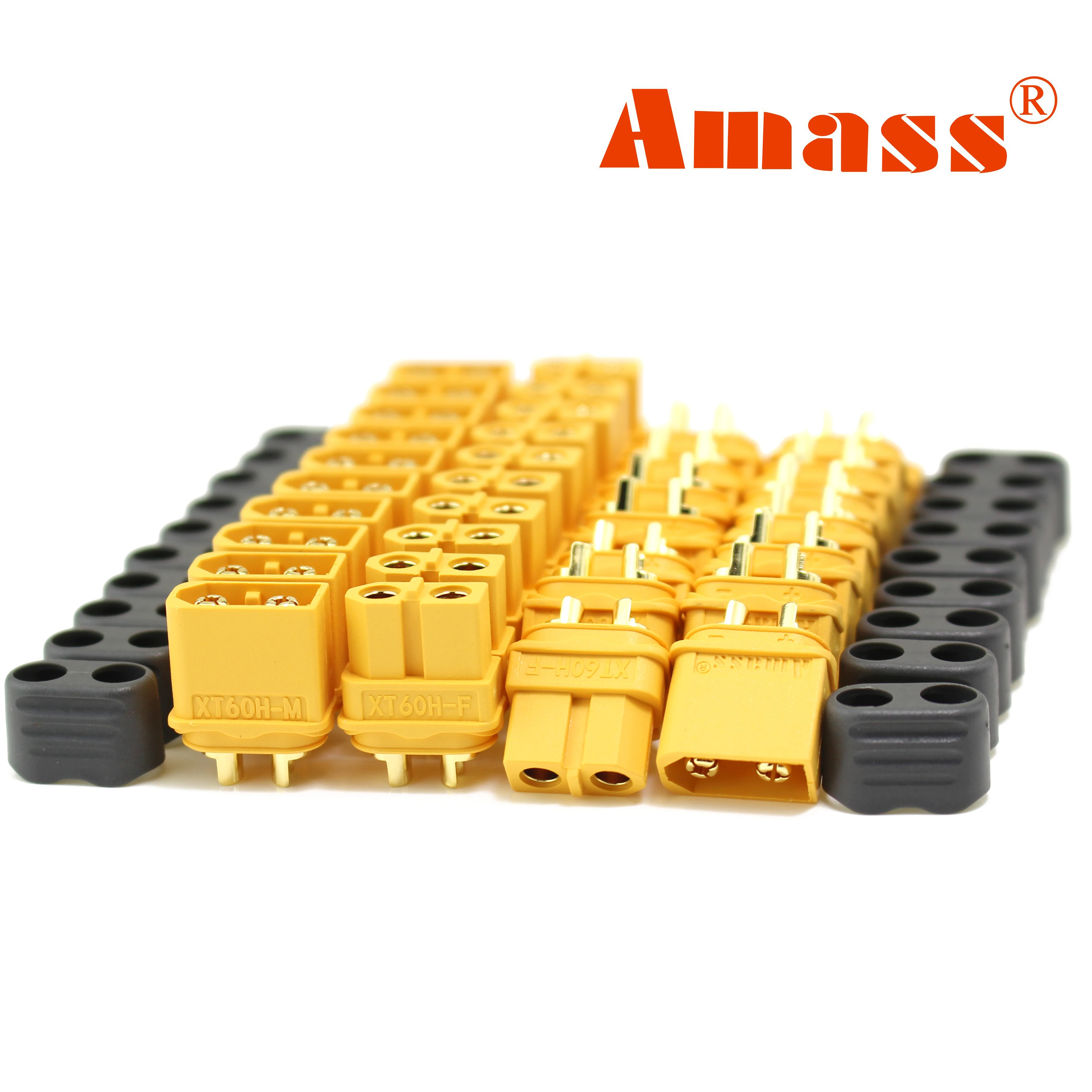 Amass 10 זוג xt60h קליע מחבר כוח נשי תקעים תקעים כוח rc lv lipo מנוע הסוללה 3D מדפסת 3d