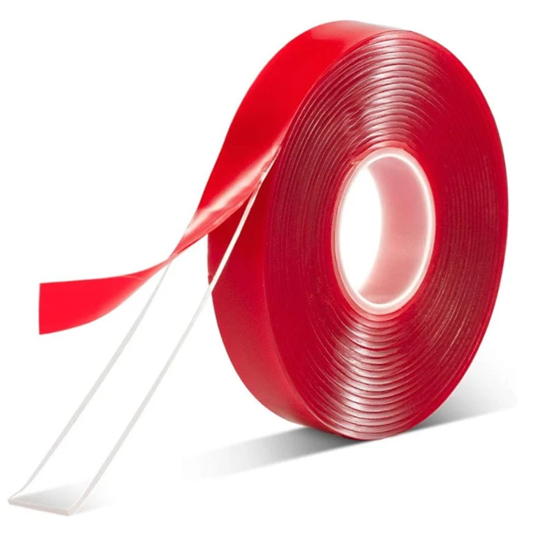 2 mm-45 mm doppelseitiges Klebeband, Acryl, transparent, keine Spuren, Aufkleber für LED-Streifen, Auto, festes Tablet, fest – Detail 2