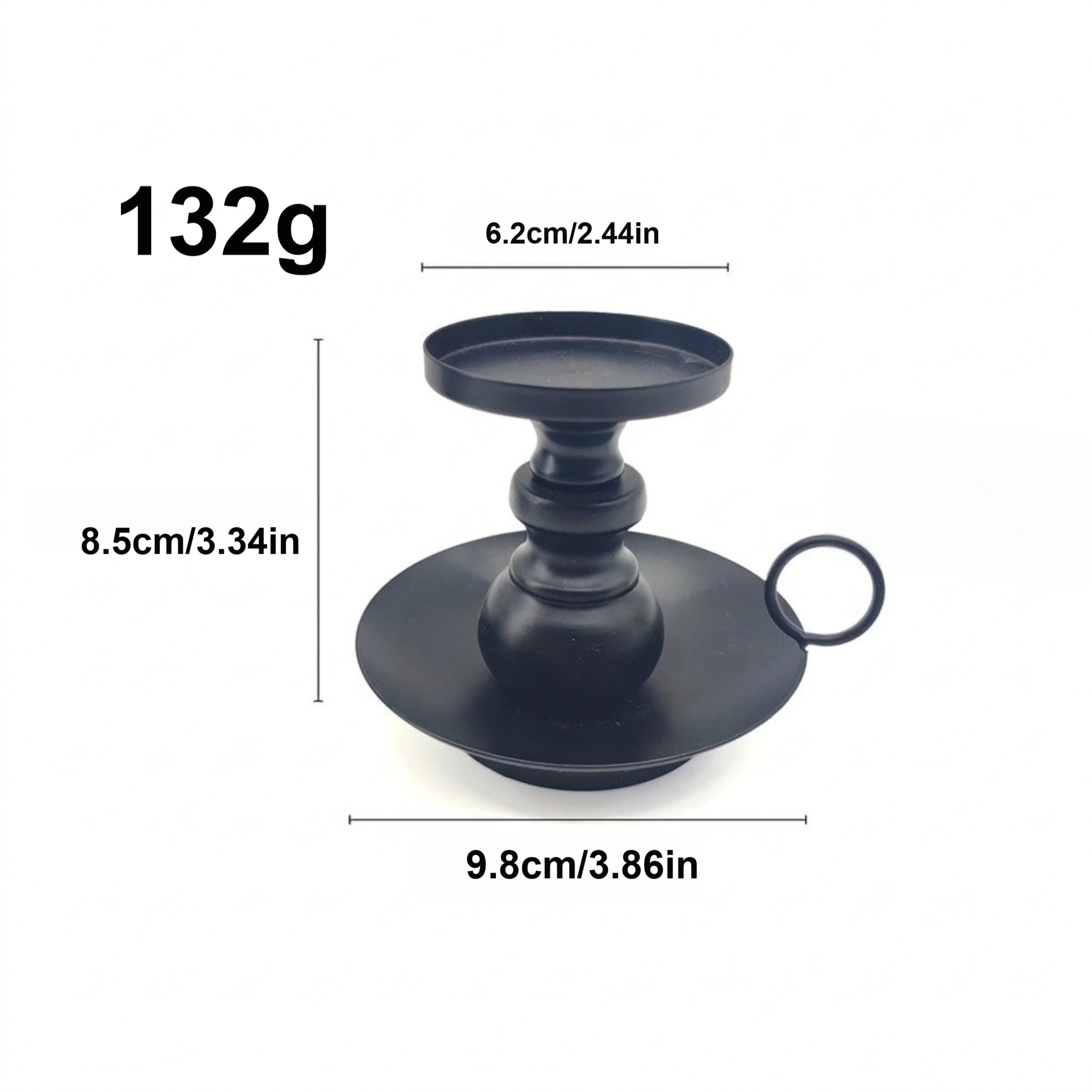 Metal Candle Holder Set of 4 Featuring Creative Two-Tier Ring Structure for Elegant For Home Interior Decoration