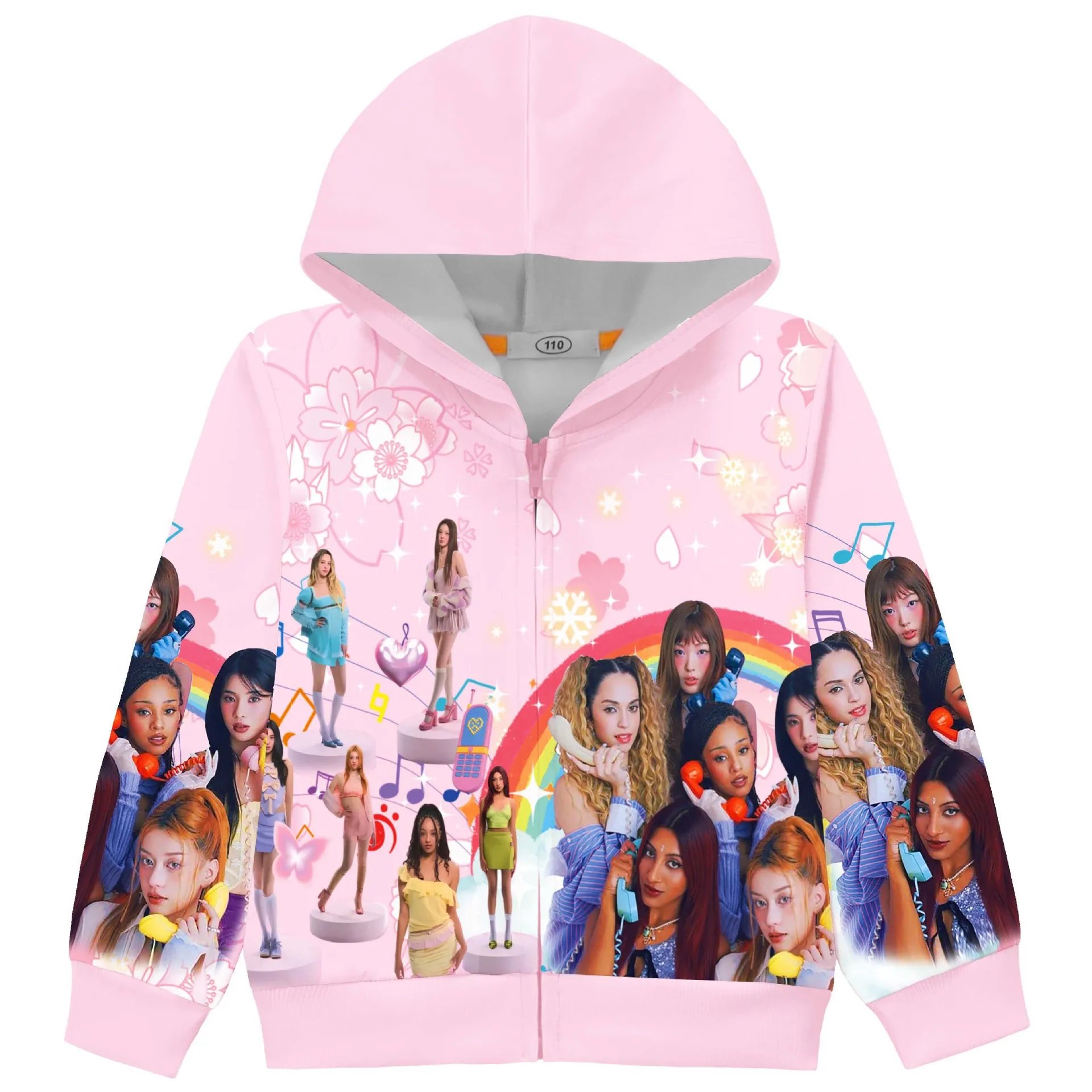 Picture 4: KPOP KATSEYE Printing Kids Clothes Long Sleeve Baseball Jacket Spring Autumn Coat Costume for Girls Boy Casual Streetwear Outfit