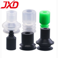 JXD SMC BT-3/5/7/9/10/15/16 White Green Silicone Pneumatic Sucker Black Three Layers Mini Round Vacuum Suction Cup