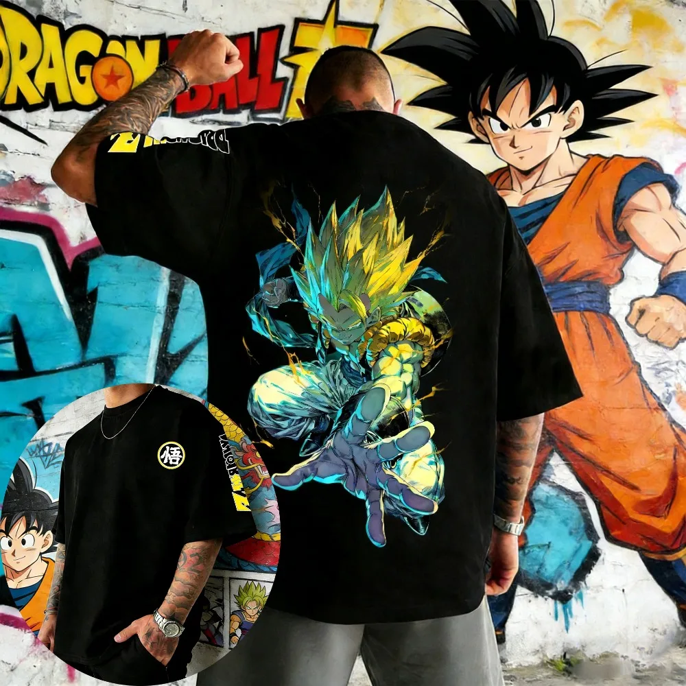 

Oversized Cosplay Costumes Dragon Ball Kakarotto 2026 Summer Harajuku Anime Printed Y2K Hip Hop Casual Unisex T-shirt