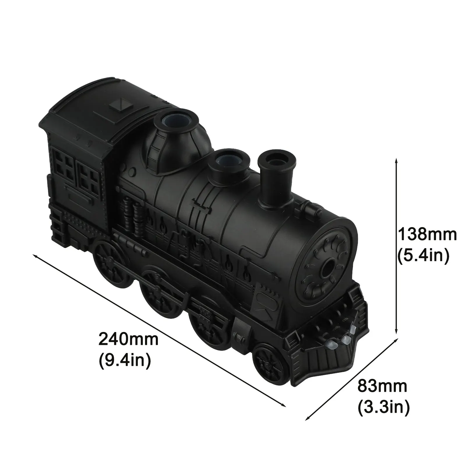 300ml Essential Oil Diffuser in Steam Train Shape Features Automatic Shut Off and Two Spray Modes for Calm Atmosphere