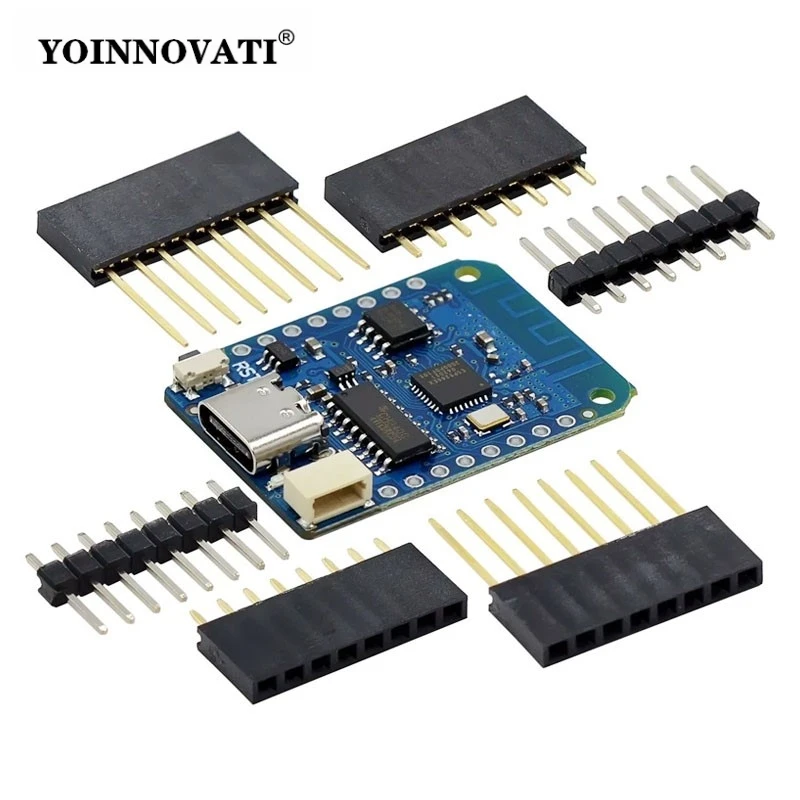 WEMOS D1 Mini V4.0.0 ESP8266 Development Board TYPE-C USB IoT WiFi 4MB MicroPython NodeMCU Compatible, for Arduino