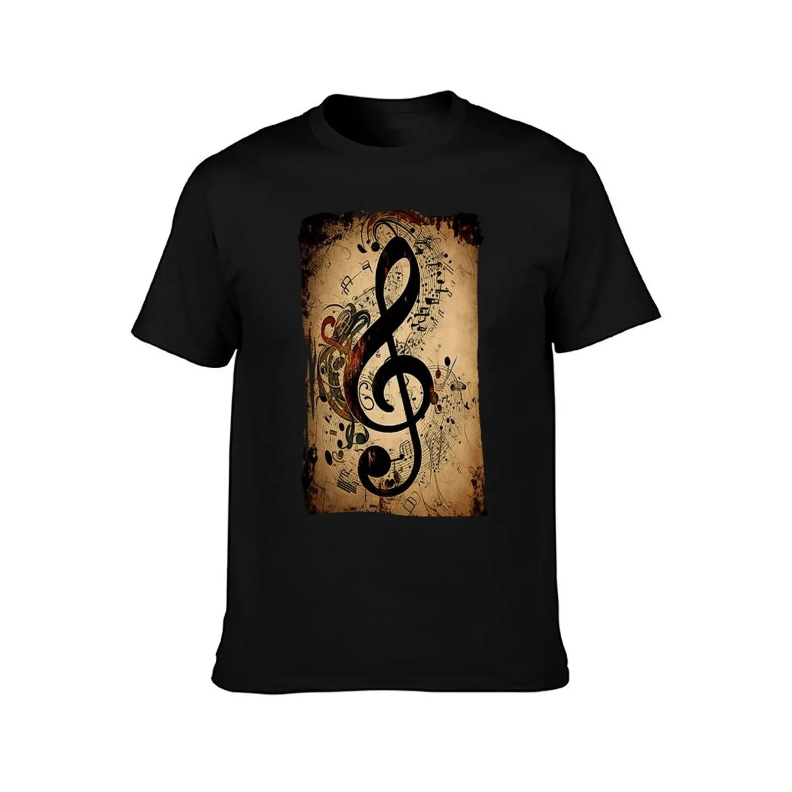 Abstract color treble clef T-Shirt Summer Holiday T-Shirt