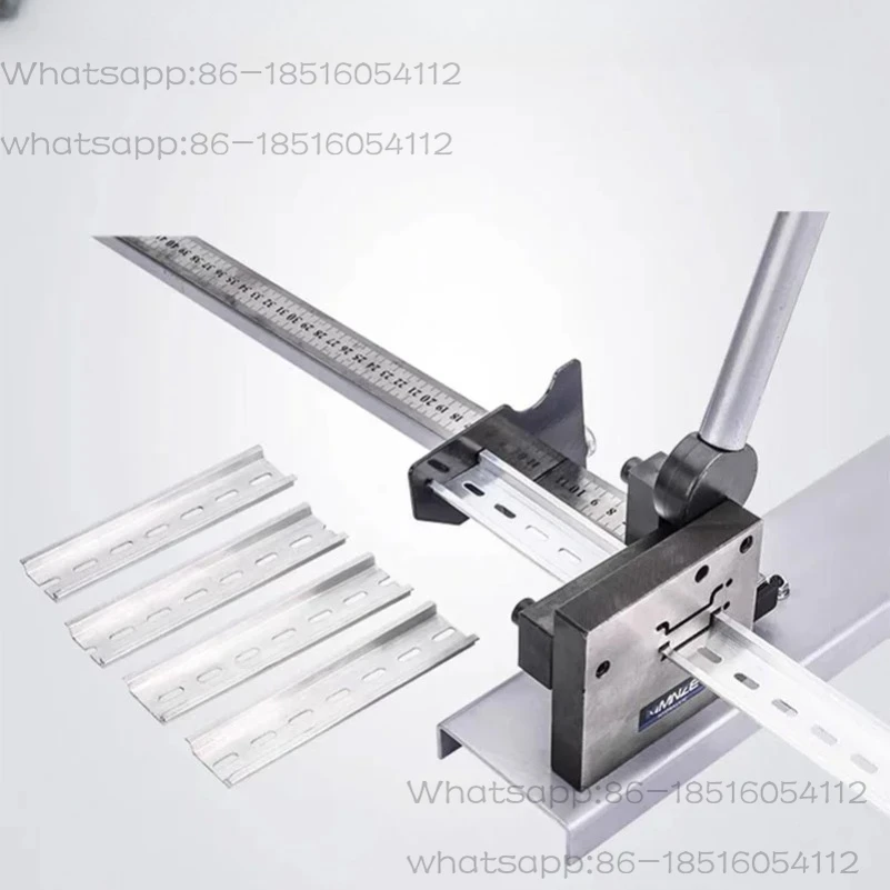 

C45 Din Rail Cutter Multifunctional Cutting Tool with Measure Gauge Double Wire Guide Easy Cut Railway Maintenance Equipment