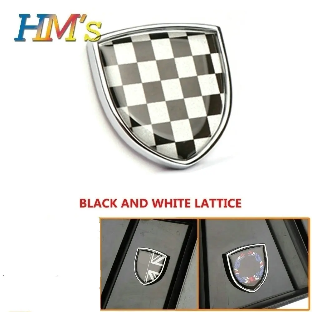 

For Mini Cooper Countryman Clubman F54 F55 F56 F57 R55 R56 R60 F60 Car Accessories Shield Cover Metal Emblem Badge Sticker Decal