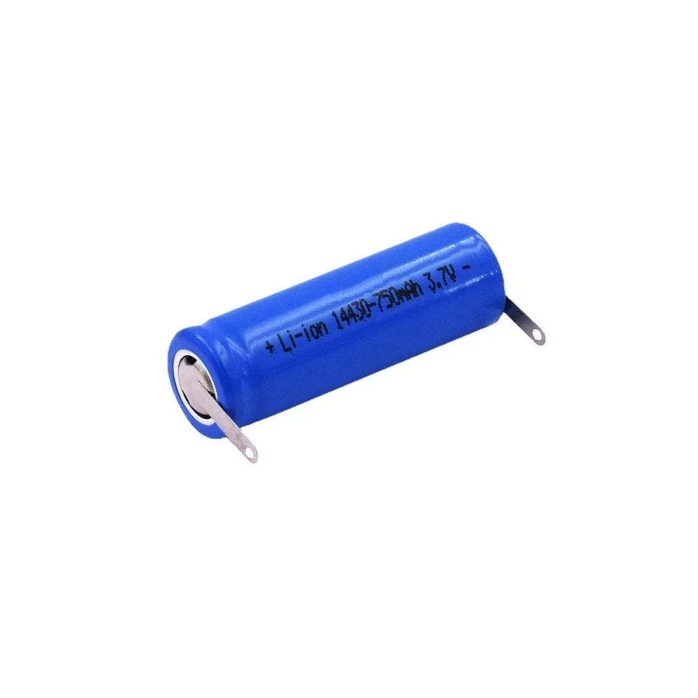 3,7 V 14430 Lithiumbatterie, wiederaufladbarer Akku, 3,7 V Rasiererbatterie, geeignet für Rasierer PT730 735 720 724