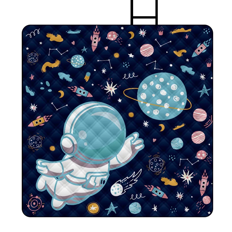 Ultrasonic Wave Picnic Mat Portable Outdoor Moisture Proof Cam Mat Barbecue Mat Countryside Lawn Folding Grassland Carpet