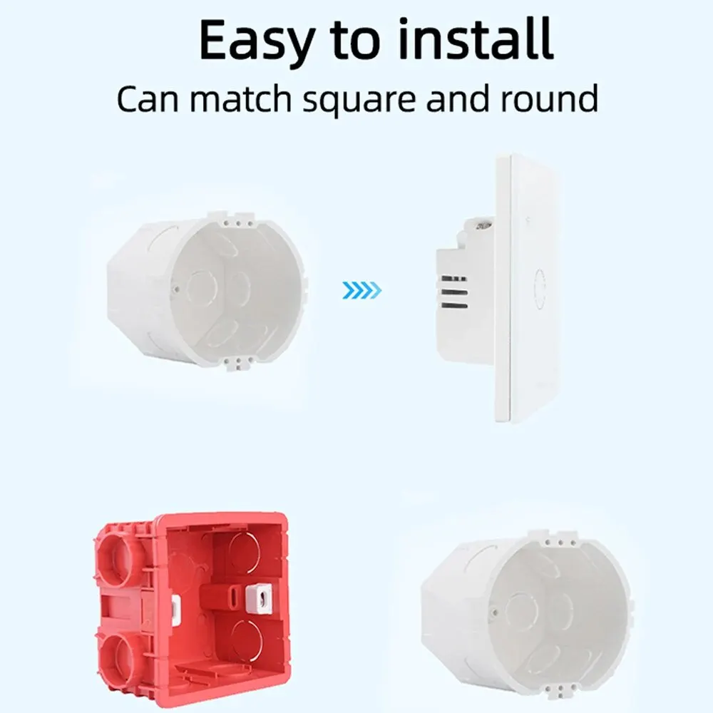 WiFi Smart Switch EU Light Wall Touch Switch 220V Need Neutral Wire Tuya Smart Life Work with Alexa Google Home 1/2/3/4 Gang