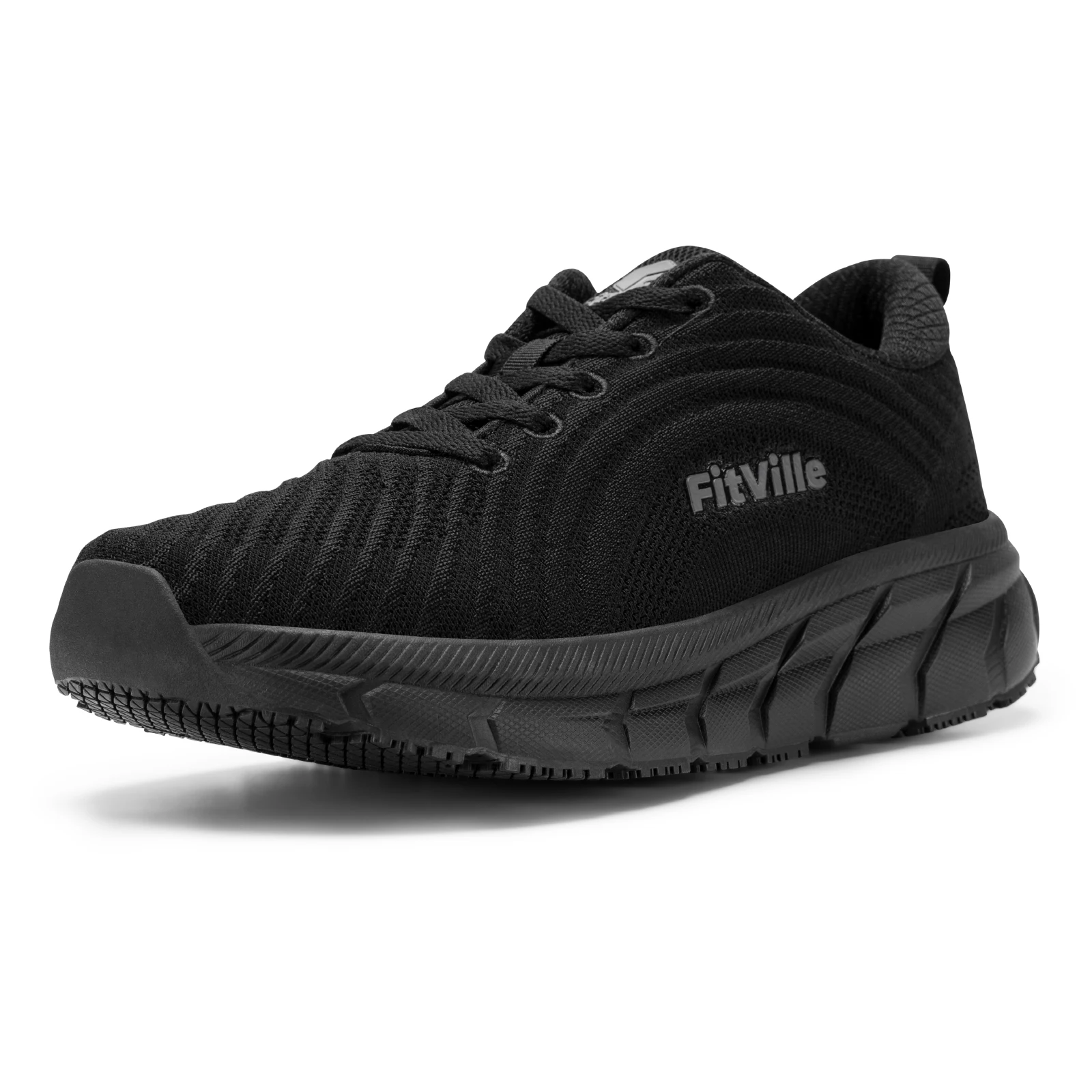 FitVille Box-Schuhe mit breiter Zehenpartie für Herren, gepolstert, gut extra breit, rutschfest, breit, leicht, atmungsaktiv, Laufschuhe – Detail 17