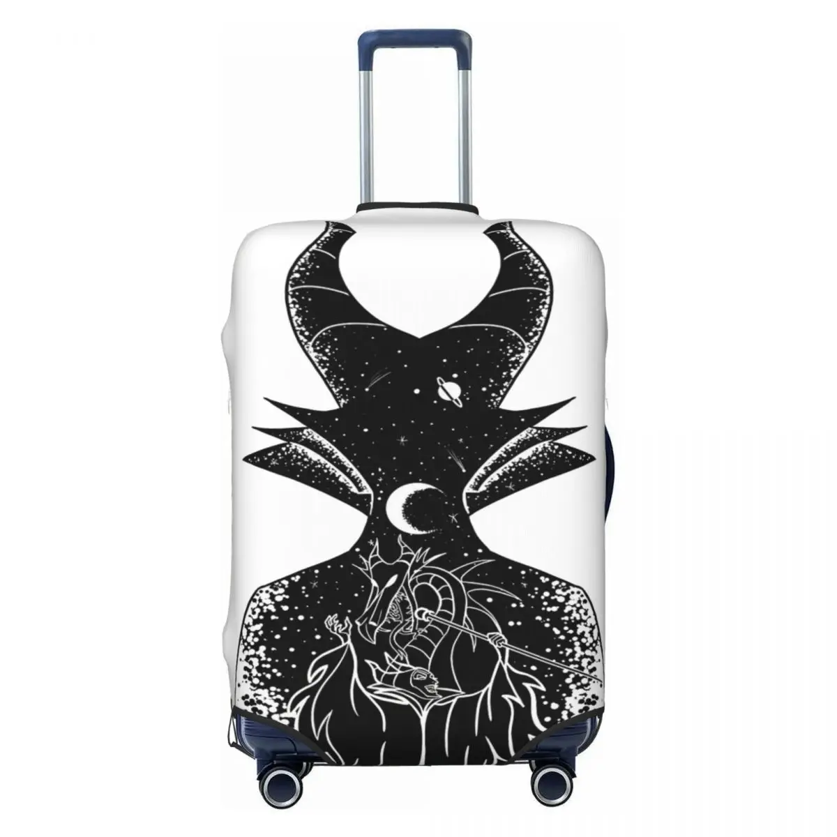 

Чехол для чемодана с изображением Малефисенты из фильма, модный защитный чехол для чемодана, подходит для чемоданов 18-32 дюймов