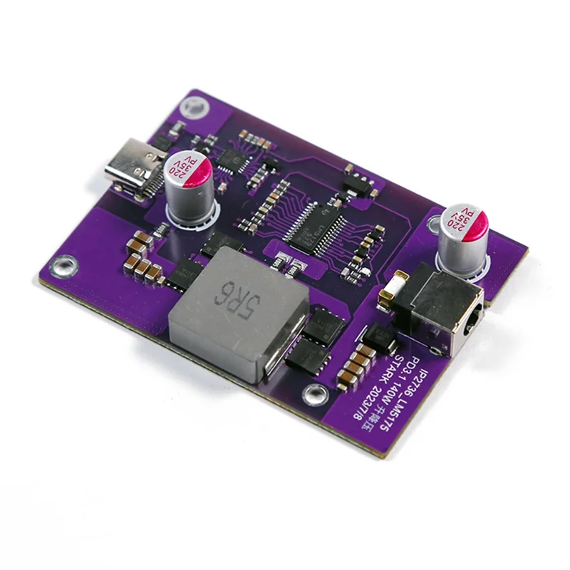 

140W Fast Charging Desktop Charger 12-32V Buck-Boost DC5.5X2.5Mm To PD3.1 Conversion Module Type-C Output High Power
