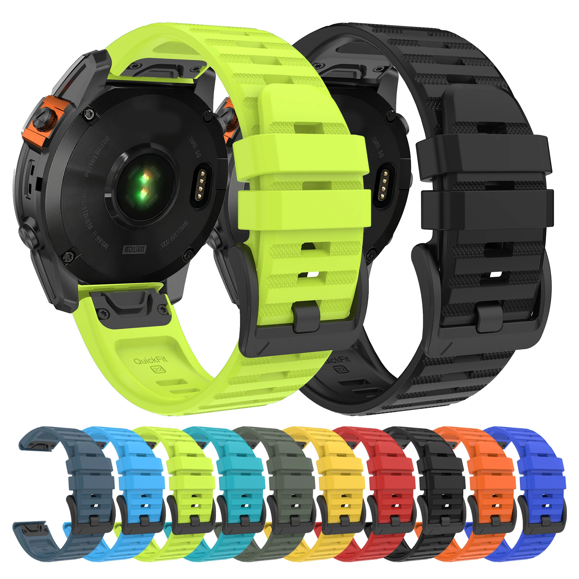 22/26MM QuickFit Armband für Garmin Fenix 6 6X Pro 7 7X SOLAR 5 5X Fenix 8 Epix Gen2 Enduro 3 Tactix8 Descent G2 Smartwatch-Armband