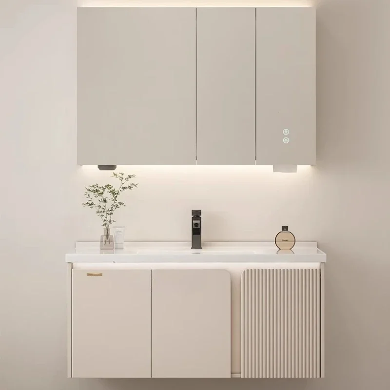 

Accessories Mirror Bathroom Cabinet Organizer Wooden Storage Toilet Cupboard Display Partitions Archivadores Trendy Furniture