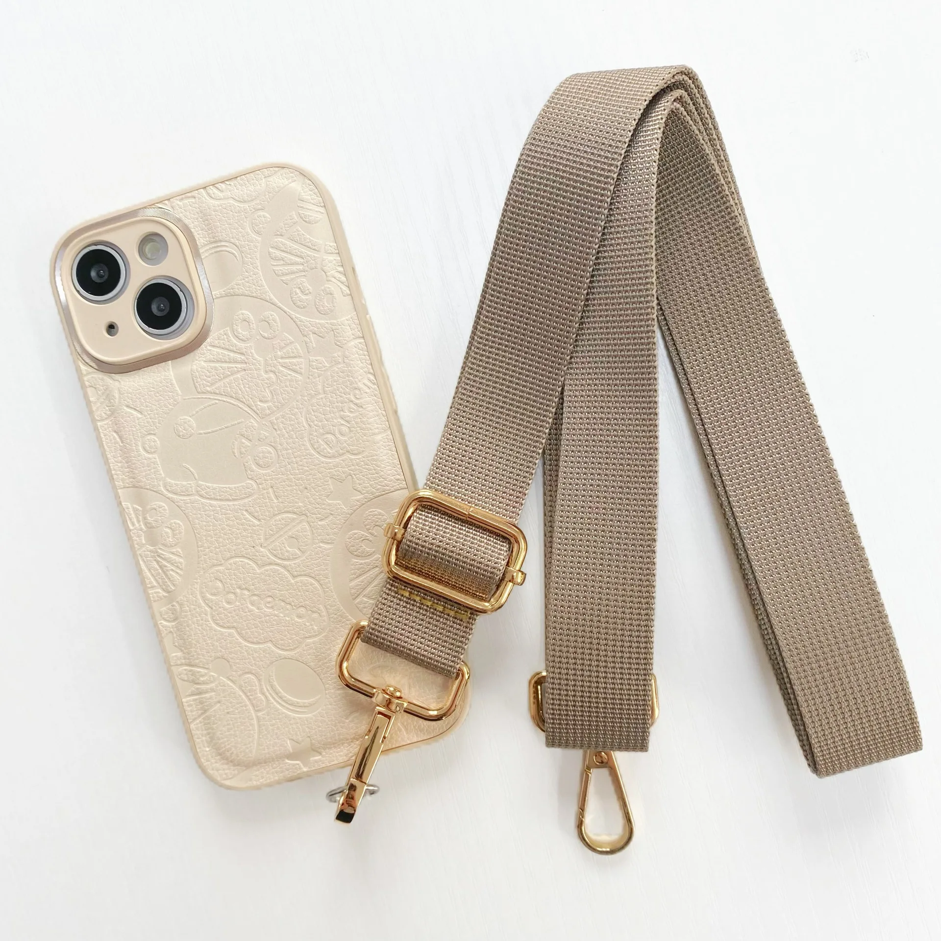 

Simple Metal Buckle olid Color Mobile Phone Lanyard Multi-color Portable Sturdy Anti Loss Durable Lanyard Decoration