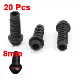 20pcs 27x8x5mm Rubber Strain Relief Cord Boot Protector Wire Cable Sleeve Hose for Power Tool Cellphone Charger