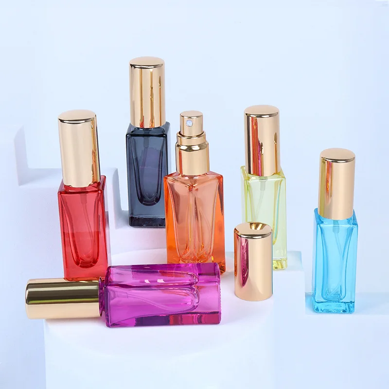 

20/50pcs 6ml Empty Glass Spray Bottle Colored Bottle Fine Mist Perfum Bottles Perfum Toner Atomizer Makeup Refillable Bottles