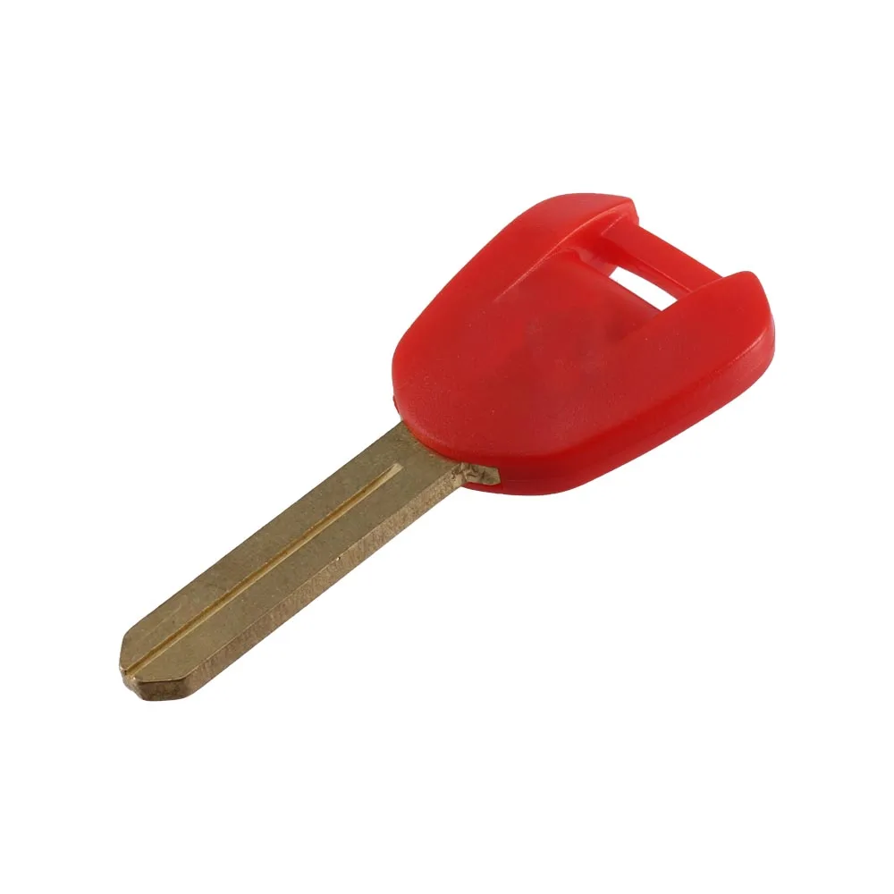 High Quality Blank Motorcycle Uncut Key Red Length 38mm for Honda Motorbike Spare Part Replacement Accessory