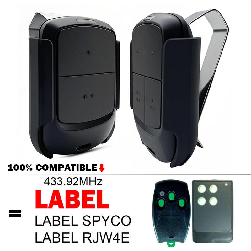 

LABEL Clone Garage Door Remote Control For LABEL DPYCO RJW4E Remote Control 433.92MHz Gate / Electric Door Opener
