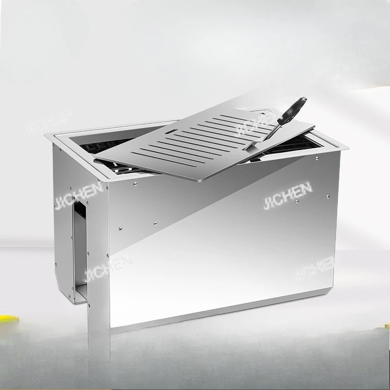 

Barbecue Shop Barbecue Charcoal Barbecue Grill Square Embedded Charcoal Grill