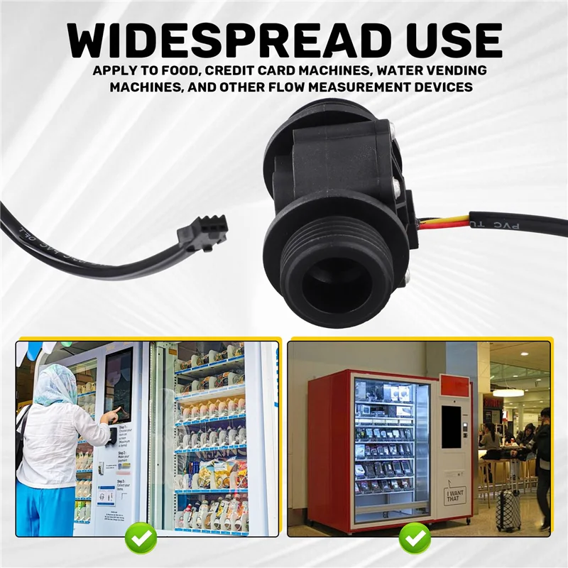 

【Flash Deal】3X DN25 FS400A G1inch Water Flow Sensor Hall Flowmeter Meter Counter 2-60L/Min 1.75Mpa