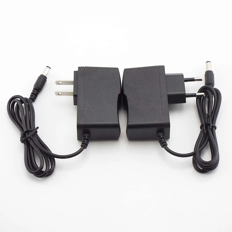 التيار المتناوب 110-240 فولت إلى تيار مستمر 5 فولت 9 فولت 12 فولت 3 فولت 1A 2A محول الطاقة 5.5x2.5 مللي متر توريد شاحن مع سلك التمساح للدراجات سكوتر دراجة نارية