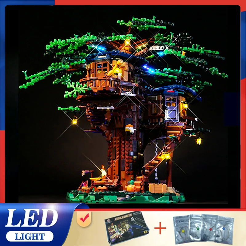 DIY LED-Licht-Kit für Lego 21318 Baumhaus (nur LED-Licht, ohne Blöcke Modell)