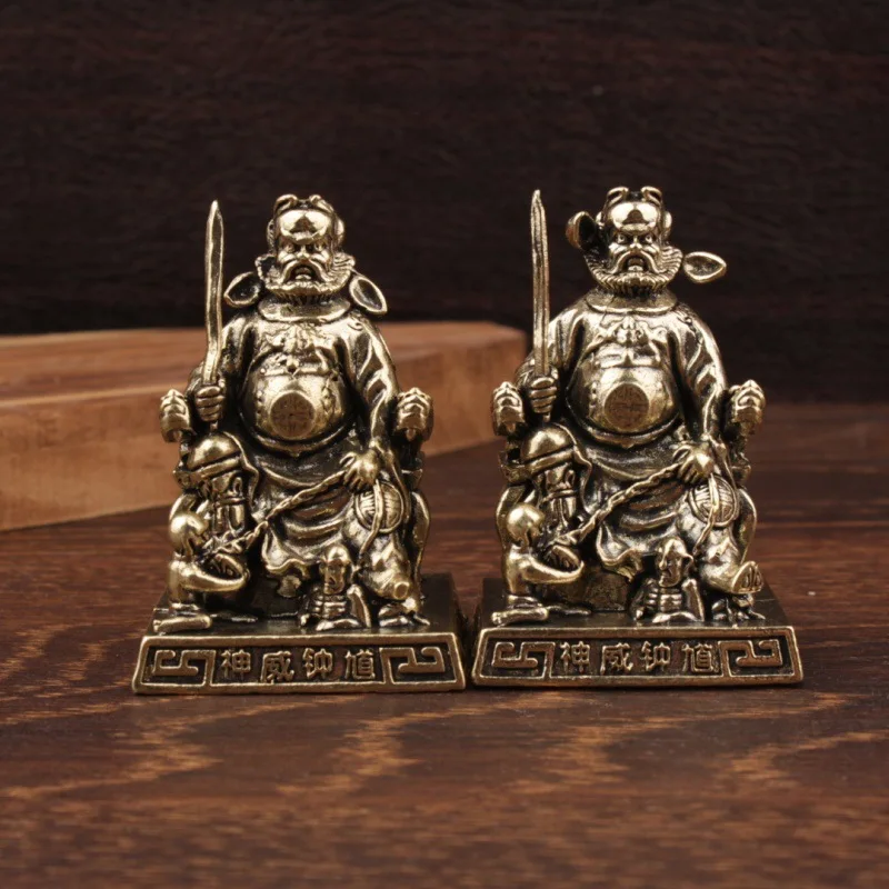 Ornament Shenwei Zhong Kui Ornament Chinese Crafts Creative Small Ornament Small Copper Brass Zhong Kui Small Ornament