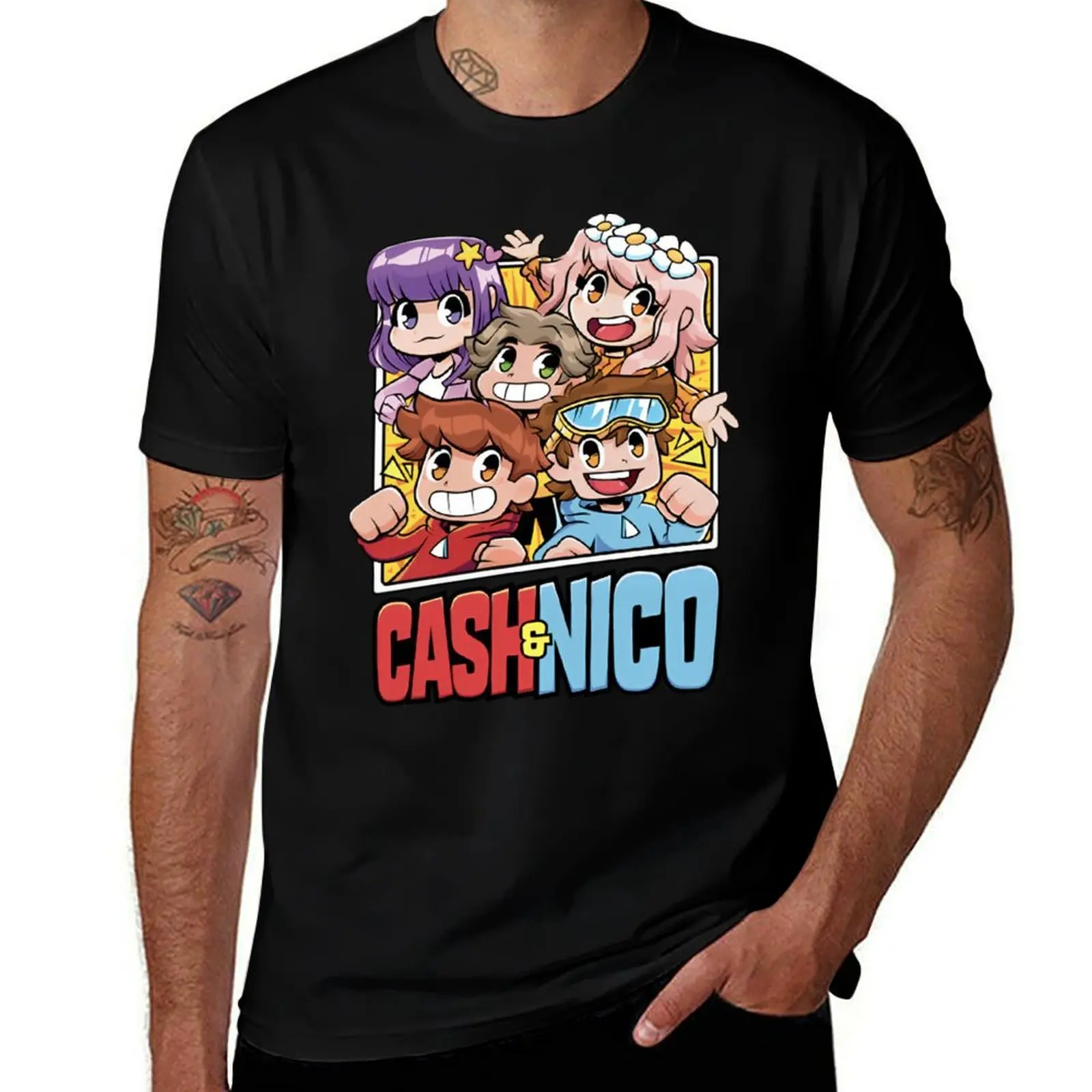 

nico luxury cash t shirt anime merch shirts with prints t and man shirts T-Shirt t oversize