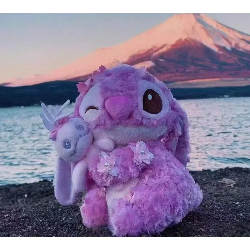 

Новая розовая игрушка 45 см, мягкая хлопковая игрушка, розовая бархатная строчка, кавайное украшение для комнаты, плюшевая кукла, подушка, кукла в подарок