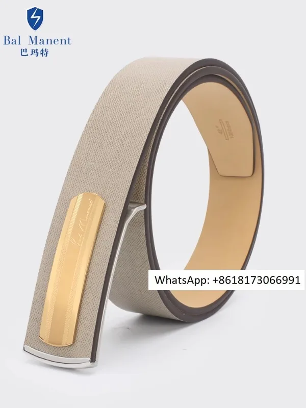 남성용 빈티지 가죽 벨트, 라이트 브라운 세트 보드 버클 벨트, 틈새 디자인 감각, 정품 하이엔드 브랜드, 신제품