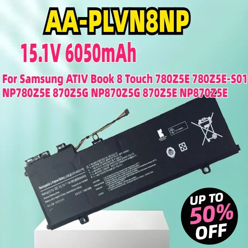 Brand New AA-PLVN8NP Laptop Battery For Samsung ATIV Book 8 Touch 780Z5E 780Z5E-S01 NP780Z5E 870Z5G NP870Z5G 870Z5E NP870Z5E