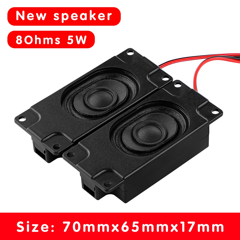 

2Pcs Audio Portable Speakers 3070 Box Speaker 8 Ohm 5W DIY Mini TV Computer Speakers