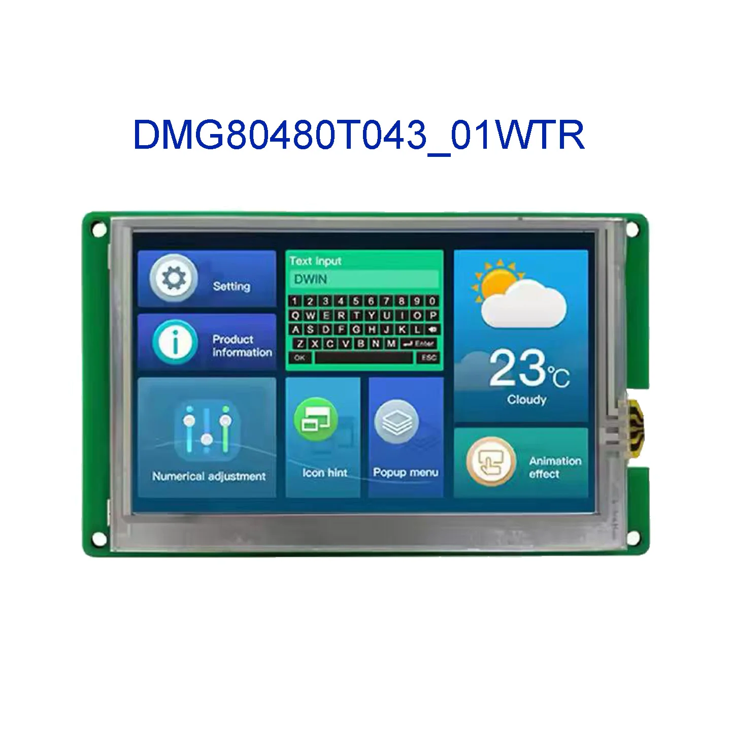 DMG80480T043_ 01WTR WN WTC  4.3inch 800*480  Smart TFT Industrial Intelligent Serial Port