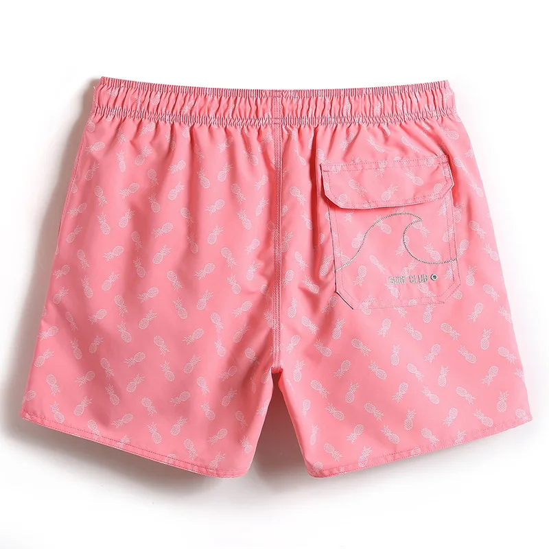 foreign trade new three-point pants men's loose hot spring surfing beach pants swimming trunks with lining shorts GMA1509
