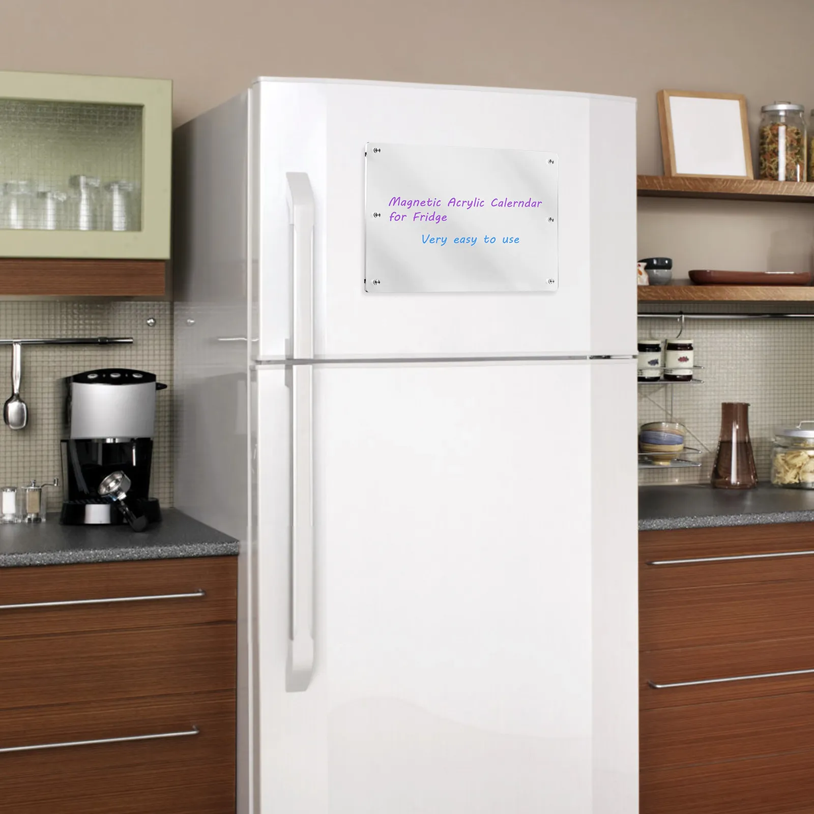 

Магнитная доска для холодильника, акриловая, многоразовая, для сухого стирания, пустая, для планирования, для рисования, для офиса и дома