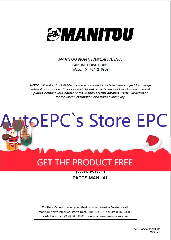 

AutoEPC Manitou Вилочный погрузчик, США, детали, каталоги