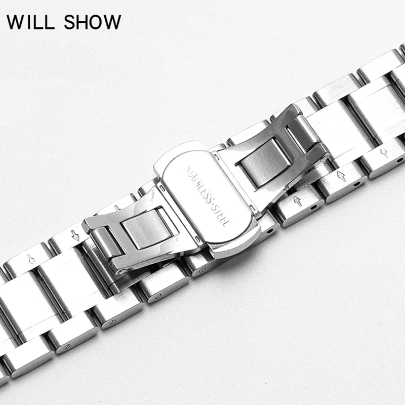 Watch Band For LONGINES WatchBand Stainless Steel Bracelet Original Master Crescent 12/13/14/15/16/17/18/19/20/21/22/24mm Strap