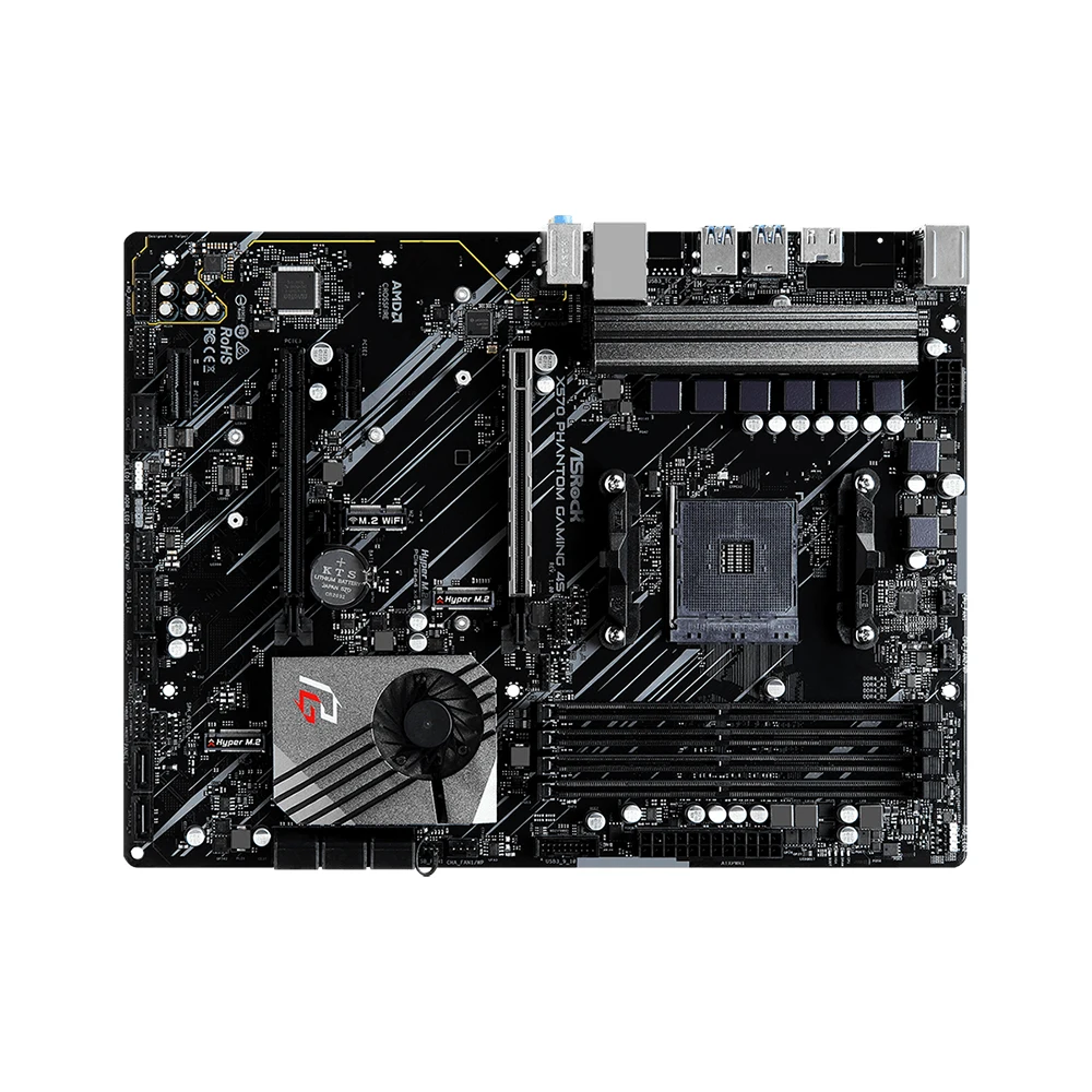 Placa base ASRock X570 Phantom Gaming 4S compatible con 5500 5600 5700X 5800X3D CPU DDR4 M.2 NVME HDMI PCIe 4,0 X570 ATX AM4