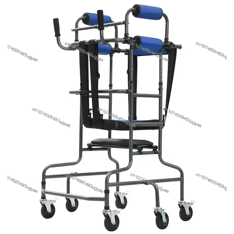 

8 Wheels Walker Assist Stand Walking Rehabilitation Walkers Anti-Backward Rollover Shelf Tool Elderly Stroke Hemiplegia Walker