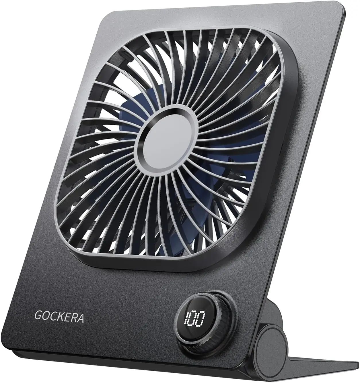 

6.61" Ultra-Thin 5000mAh Battery Fan, 100 Speeds & Digital Display, Portable Quiet Desk Fan for Travel