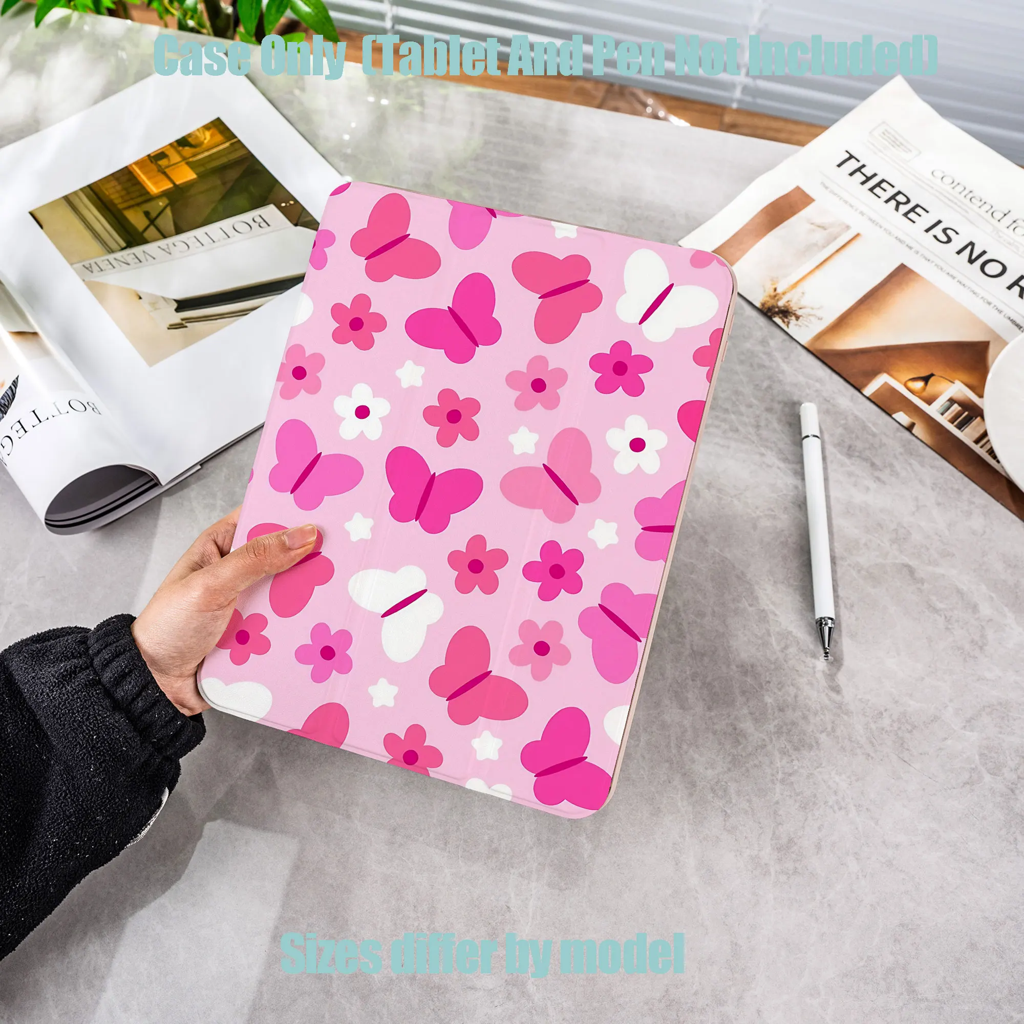 Shockproof TPU Tablet Protective Case with Pencil Holder Auto Sleep Wake for Apple /Samsung/Xiaomi/Redmi/Huawei/Honor