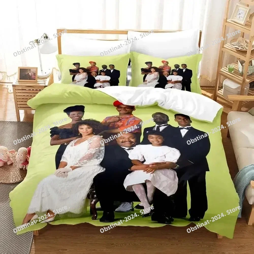 

2025 Fresh Prince of Bel-Air Bedding Set Printed Bed Set Duvet Cover Sheet Pillowcase Bed Soft Quilt Cover Full Queen King Size