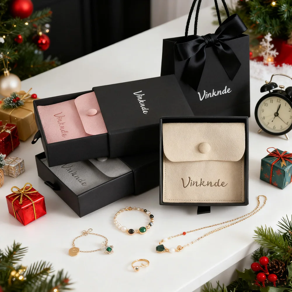 

Чехол для хранения ювелирных изделий на заказ, бумажная шкатулка для ювелирных изделий с застежкой, рождественский подарок, картонный ящик, ожерелье, серьги, коробки для колец