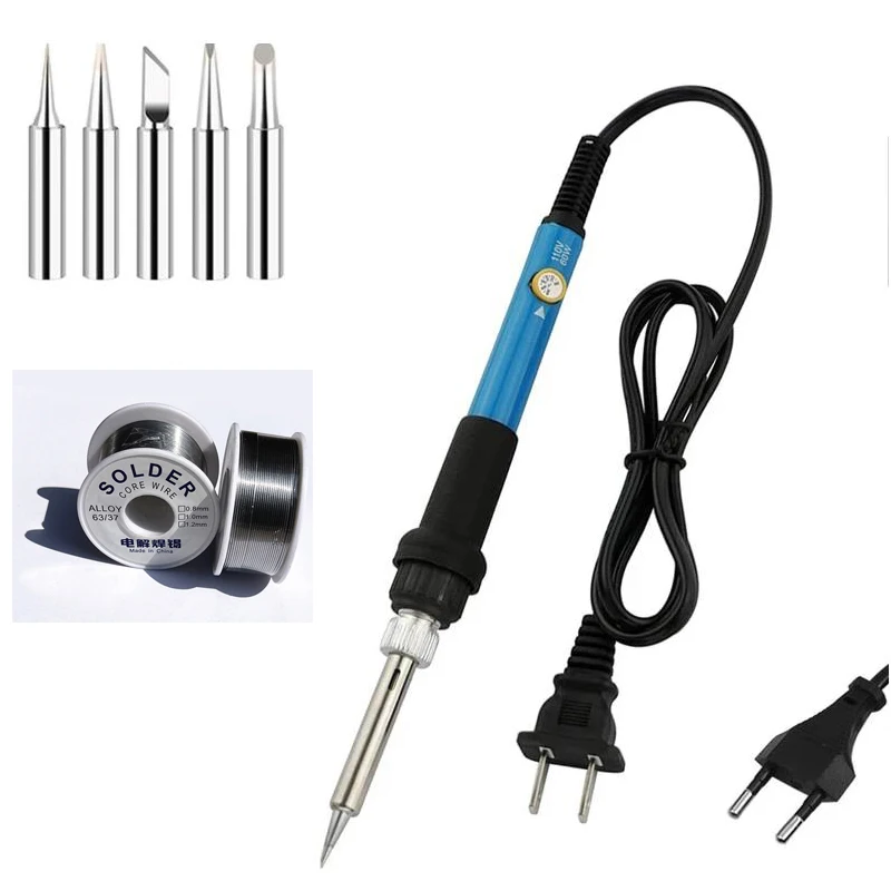 

Adjustable Temperature Electric Soldering Iron 110V/220V 60W Solder Iron Professional Tin Welder Heat Pencil Welding Repair Tool