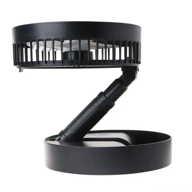 Telescopic Folding USB Fan Desktop Silent Cooling Fan Cooler 3 Speed Adjustable