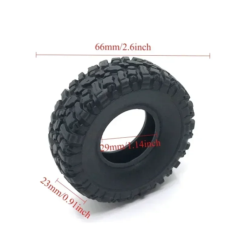 

FOR WPL 66mm Rubber Tire Wheel Tyre 1/16 RC Car Upgrade Parts Spare Accessories