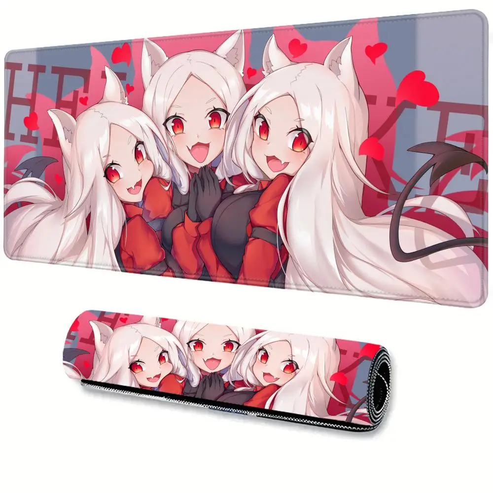 

XXL Helltaker Anime Gamer Mousepad PC Computer Mouse Pad HD Printing Locking Edge DIY Customized Laptop Notebook Desk Mat