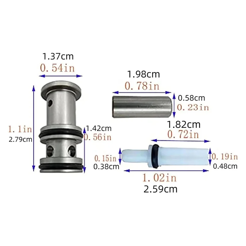 【Space-Saving】2Sets SP-P1 Plunger Valve Spring Assembly Compression Fit For NR83A SN2283H Framing Nailer